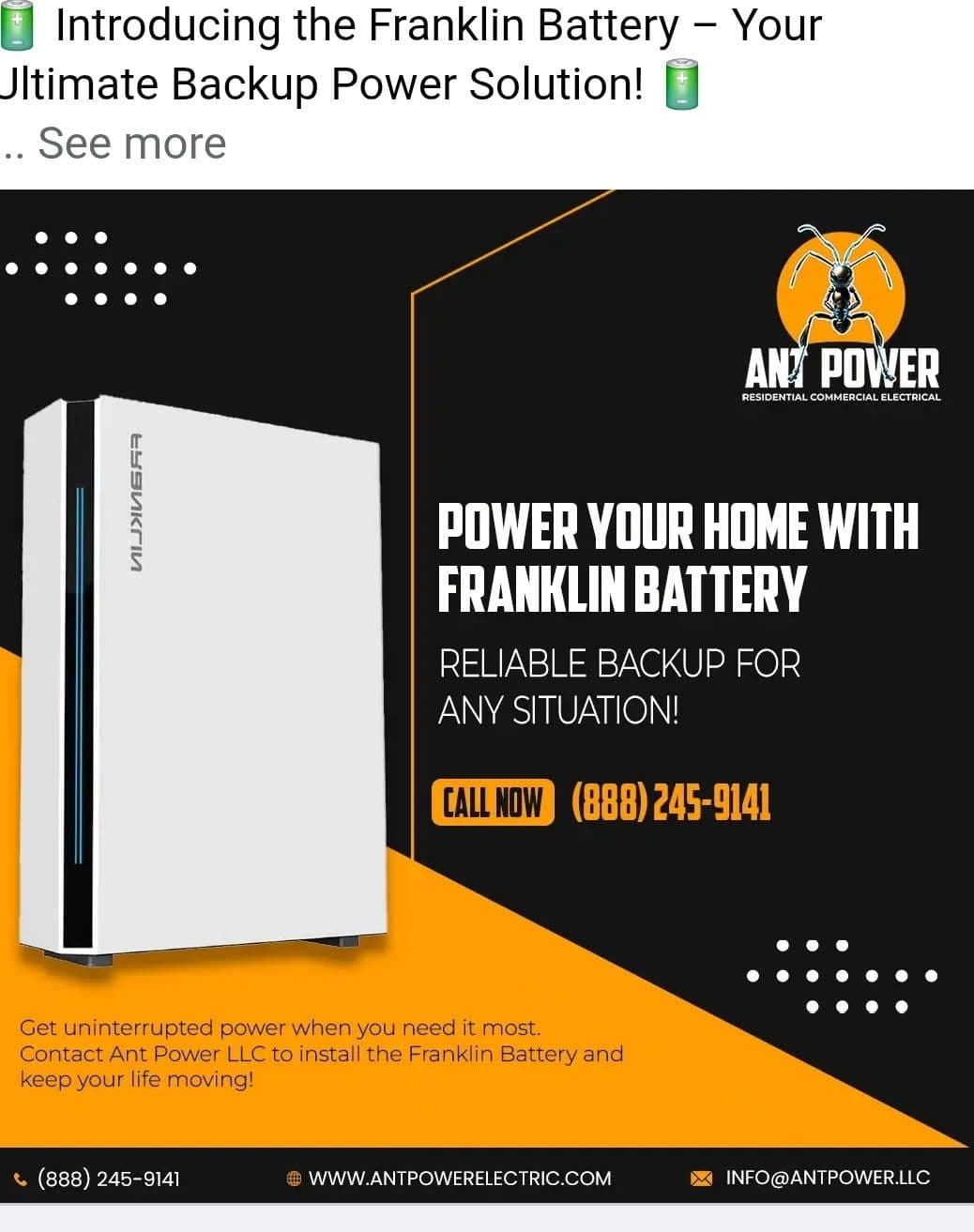 Gallery photos for Ant Power Enhances Home Resilience with Franklin Battery: Image #1
